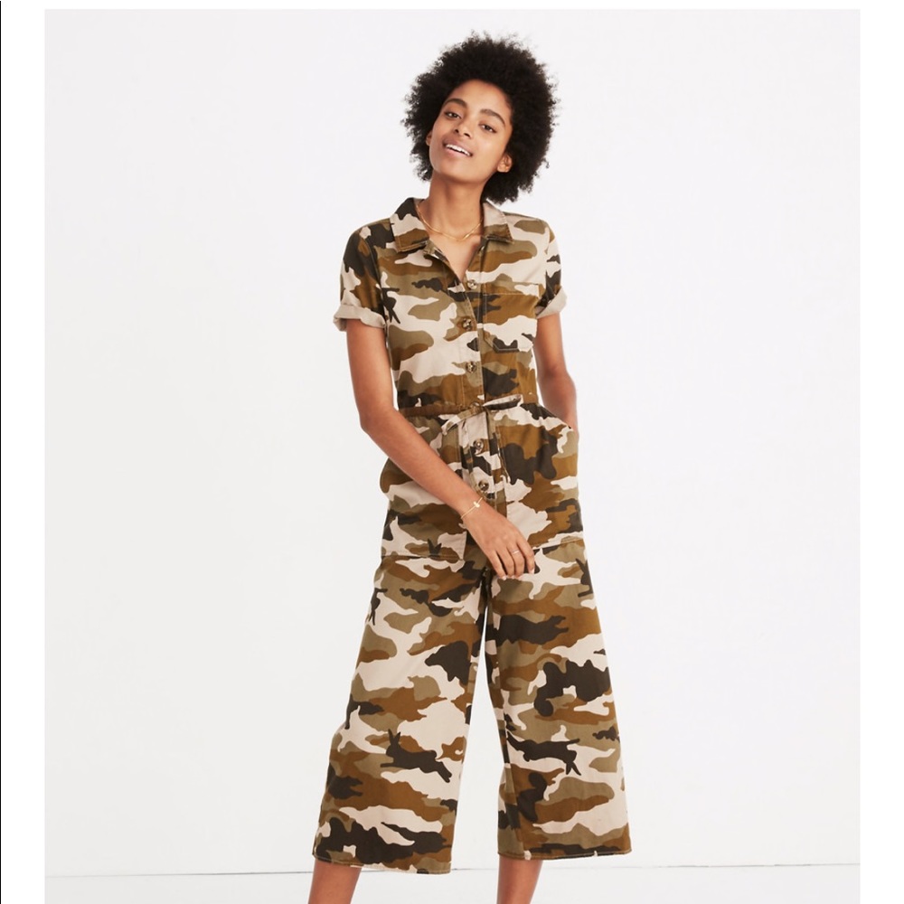 Madewell Camo Jumpsuit Coveralls